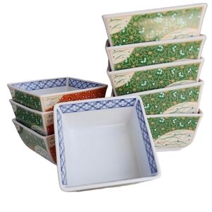 Japanese Porcelain Plate Set of 9